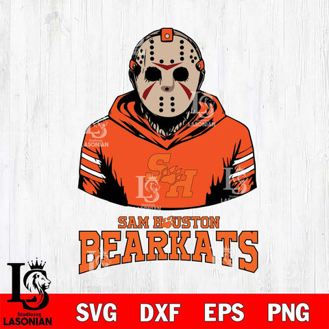 Sam Houston Bearkats Jason Voorhees 4 Svg Eps Dxf Png File, Digital Download