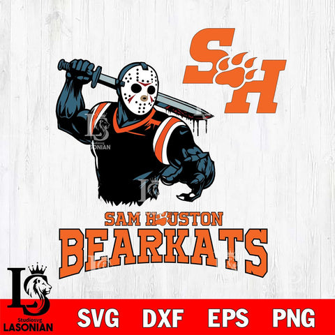 Sam Houston Bearkats Jason Voorhees 5 Svg Eps Dxf Png File, Digital Download