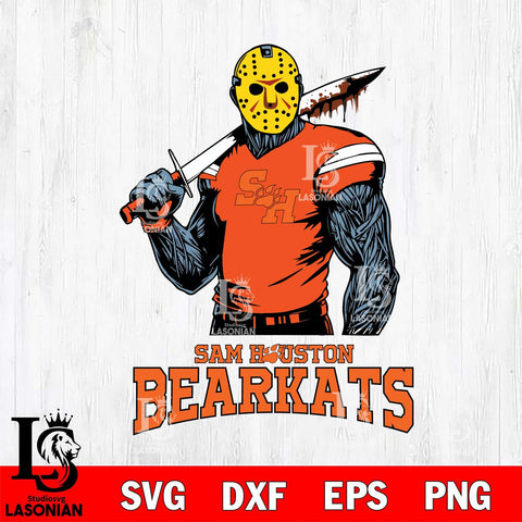 Sam Houston Bearkats Jason Voorhees 7 Svg Eps Dxf Png File, Digital Download