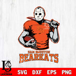 Sam Houston Bearkats Jason Voorhees 9 Svg Eps Dxf Png File, Digital Download
