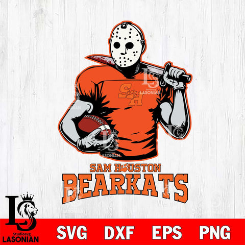 Sam Houston Bearkats Jason Voorhees 9 Svg Eps Dxf Png File, Digital Download