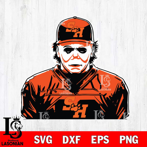 Sam Houston Bearkats Michael Myers Horror Halloween Svg Eps Dxf Png File, NCAA svg, Digital Download, Instant Download