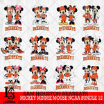 Sam Houston Bearkats Mickey Minnie Mouse NCAA Bundle 12 Svg Eps Dxf Png File, Bundle NCAA svg , File Cut , Digital Download , Instant Download, Cut Svg Files
