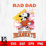 Sam Houston Bearkats Mickey Mouse Rad Dad SVG DXF EPS PNG FILE, NCAA File Cut,Digital Download,Instant Download