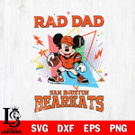 Sam Houston Bearkats Mickey Mouse Sport Rad Dad SVG DXF EPS PNG FILE, NCAA File Cut,Digital Download,Instant Download