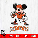 Sam Houston Bearkats Mikey Mouse Disney, Svg Eps Dxf Png File, Digital Download