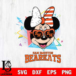 Sam Houston Bearkats Minnie Mouse Love Sport SVG DXF EPS PNG FILE, NCAA File Cut,Digital Download,Instant Download