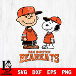 Sam Houston Bearkats Peanuts Snoopy Football SVG DXF EPS PNG FILE,Snoopy File Cut, NCAA Digital Download,Instant Download,Christmas Silhouette