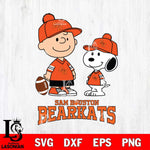 Sam Houston Bearkats Peanuts Snoopy Friends Football SVG DXF EPS PNG FILE,Snoopy File Cut, NCAA Digital Download,Instant Download,Christmas Silhouette