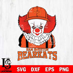 Sam Houston Bearkats Pennywise Horror Sport 10 Svg Eps Dxf Png File, Digital Download
