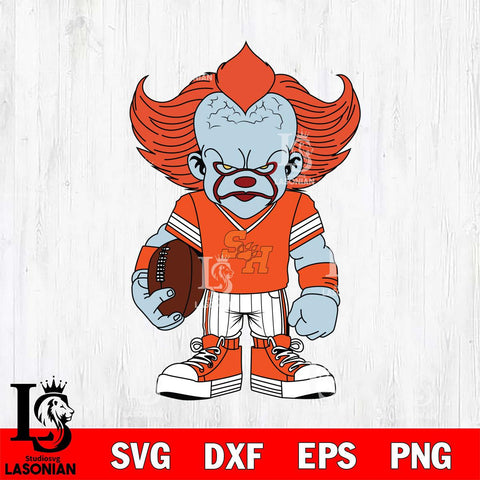 Sam Houston Bearkats Pennywise Horror Sport 11 Svg Eps Dxf Png File, Digital Download