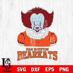 Sam Houston Bearkats Pennywise Horror Sport 5 Svg Eps Dxf Png File, Digital Download