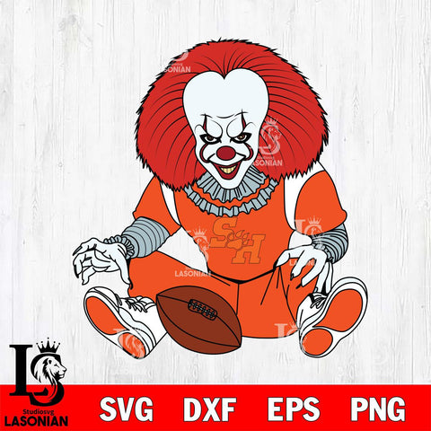 Sam Houston Bearkats Pennywise Horror Sport 6 Svg Eps Dxf Png File, Digital Download