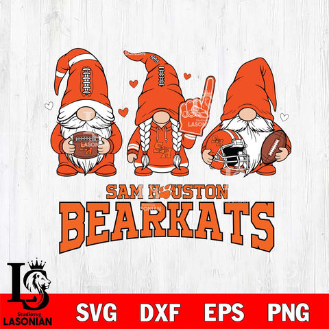 Sam Houston Bearkats Rugby Gnome File Cut, NCAA SVG, Digital Download , Criucut , Silhouette
