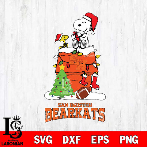 Sam Houston Bearkats Snoopy Sport 11 Svg Eps Dxf Png File, Digital Download
