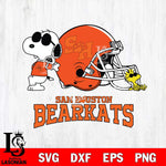 Sam Houston Bearkats Snoopy Sport 2 Svg Eps Dxf Png File, Digital Download