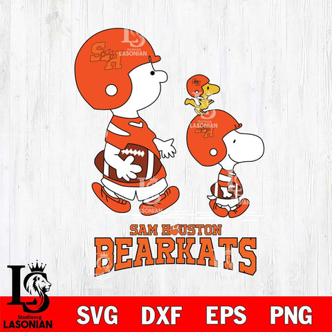 Sam Houston Bearkats Snoopy Sport Svg Eps Dxf Png File, Digital Download