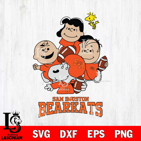 Sam Houston Bearkats Snoopy Sport 4 Svg Eps Dxf Png File, Digital Download