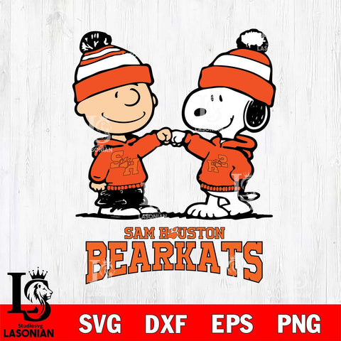 Sam Houston Bearkats Snoopy Sport 9 Svg Eps Dxf Png File, Digital Download