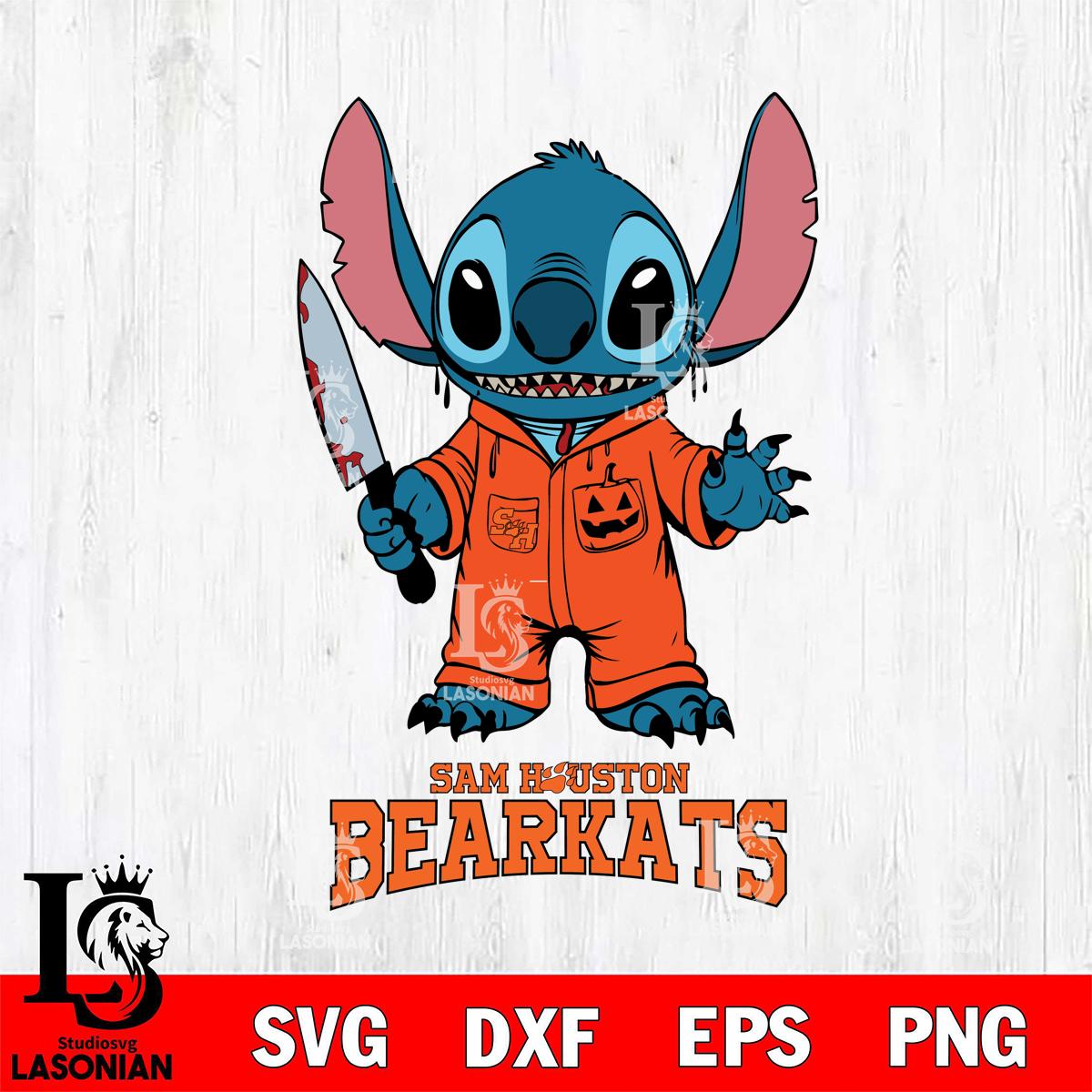 Sam Houston Bearkats Stitch Horror 2 – lasoniansvg