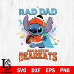 Sam Houston Bearkats Stitch Rad Dad SVG DXF EPS PNG FILE, NCAA File Cut,Digital Download,Instant Download