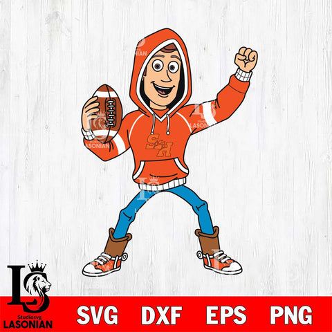 Sam Houston Bearkats Toy Story Football Christmas File Cut, NCAA SVG DXF EPS PNG FILE, Digital Download , Criucut , Silhouette