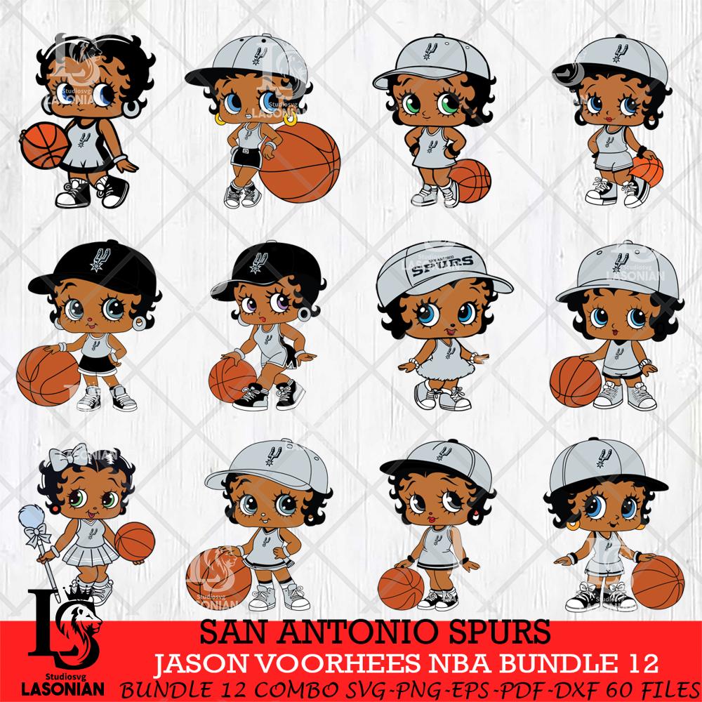 San Antonio Spurs Betty Boop NBA Bundle 12 SVG – lasoniansvg