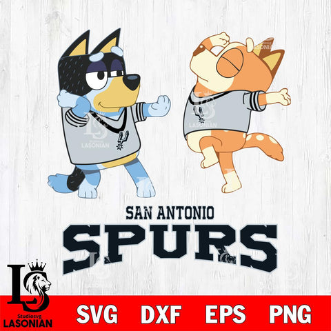 San Antonio Spurs Bluey Dance Svg Eps Dxf Png File, Digital Download, Instant Download