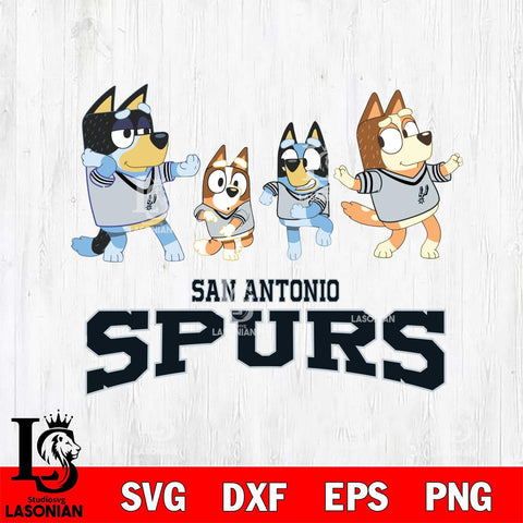 San Antonio Spurs Bluey Dance Mode Squats Svg Eps Dxf Png File, Digital Download, Instant Download