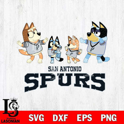 San Antonio Spurs Bluey Dance Squats Svg Eps Dxf Png File, Digital Download, Instant Download