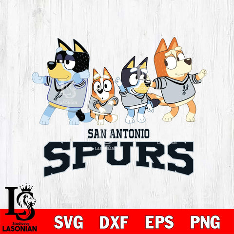 San Antonio Spurs Bluey Mode Dance Squats Svg Eps Dxf Png File, Digital Download, Instant Download