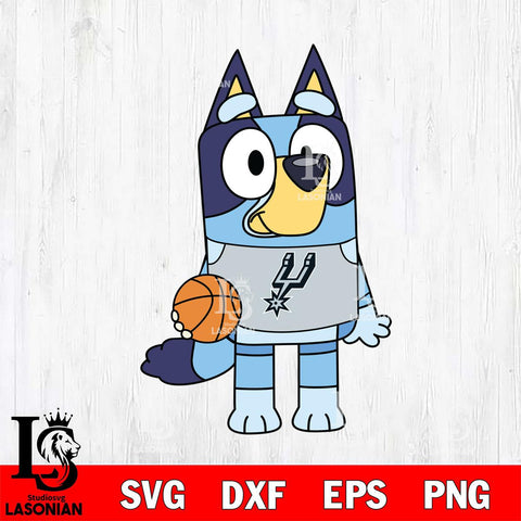 San Antonio Spurs Bluey sport 2 Svg Eps Dxf Png File, Digital Download, Instant Download