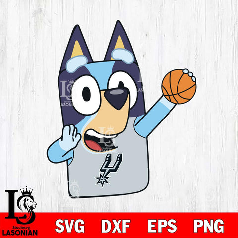 San Antonio Spurs Bluey sport Svg Eps Dxf Png File, Digital Download, Instant Download