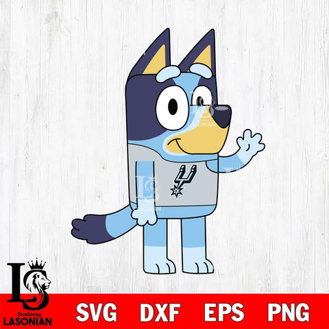 San Antonio Spurs Bluey sport 5 Svg Eps Dxf Png File, Digital Download, Instant Download