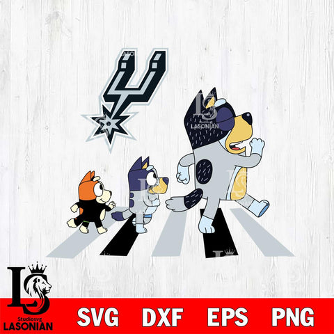 San Antonio Spurs Bluey sport 6 Svg Eps Dxf Png File, Digital Download, Instant Download
