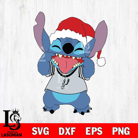 San Antonio Spurs Christmas Stitch Disney Svg Dxf Eps Png file, Digital download,Clipart, Cut Files Cricut , Silhouette