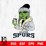San Antonio Spurs Girls Grinch Bougie Svg Eps Dxf Png File, Digital Download, Instant Download