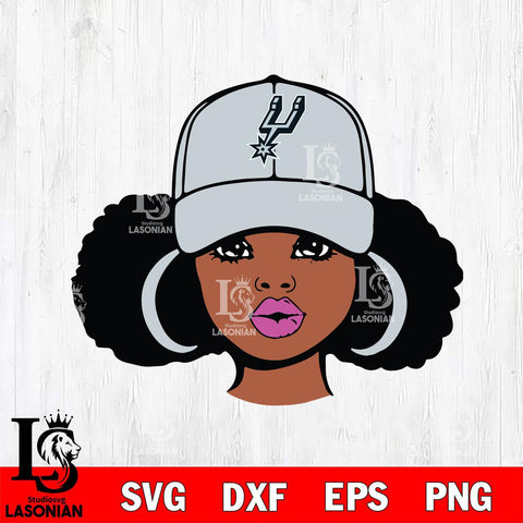 San Antonio Spurs Girls sport 1 Svg Eps Dxf Png File, Digital Download, Instant Download