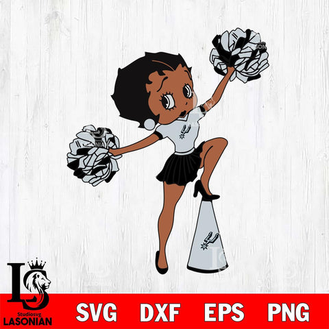 San Antonio Spurs Girls sport 2 Svg Eps Dxf Png File, Digital Download, Instant Download