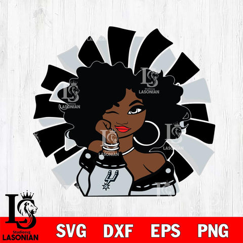 San Antonio Spurs Girls sport 8 Svg Eps Dxf Png File, Digital Download, Instant Download
