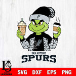 San Antonio Spurs Grinch 2 coffee Svg Eps Dxf Png File, Digital Download, Instant Download