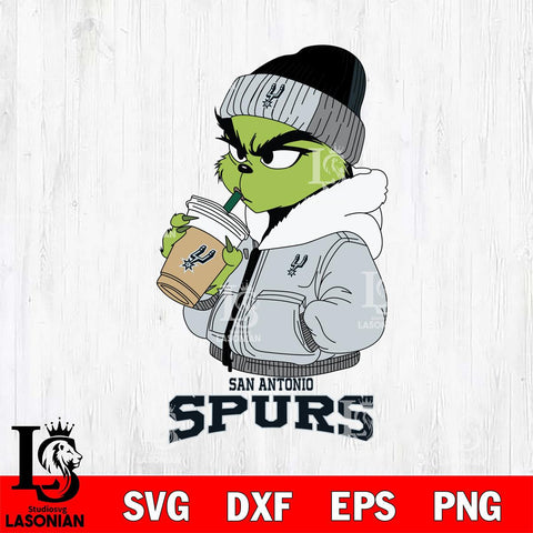 San Antonio Spurs Grinch Bougie Sport Svg Eps Dxf Png File, Digital Download, Instant Download