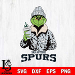 San Antonio Spurs Grinch Christmas Cut Files Cricut, Svg Dxf Eps Png file , Silhouette