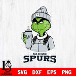 San Antonio Spurs Grinch Football Christmas Cut Files Cricut, Svg Dxf Eps Png file , Silhouette