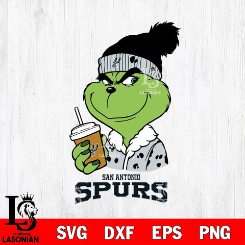San Antonio Spurs Grinch hat Svg Eps Dxf Png File, Digital Download, Instant Download