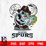 San Antonio Spurs Stitch Freddy Krueger Halloween Svg Eps Dxf Png File, Digital Download, Instant Download