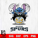 San Antonio Spurs Stitch Horror Halloween Svg Eps Dxf Png File, Digital Download, Instant Download