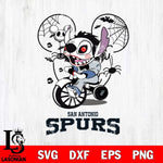 San Antonio Spurs Stitch Jigsaws Halloween Svg Eps Dxf Png File, Digital Download, Instant Download