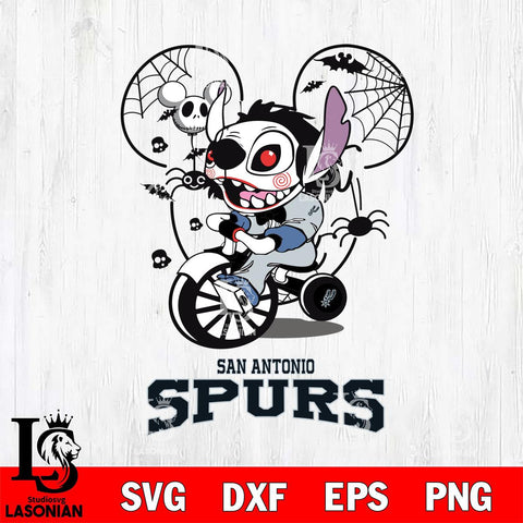 San Antonio Spurs Stitch Jigsaws Halloween Svg Eps Dxf Png File, Digital Download, Instant Download
