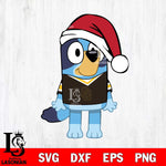San Diego Padres Bluey Dog Christmas Svg Eps Dxf Png File, Digital Download, Instant Download